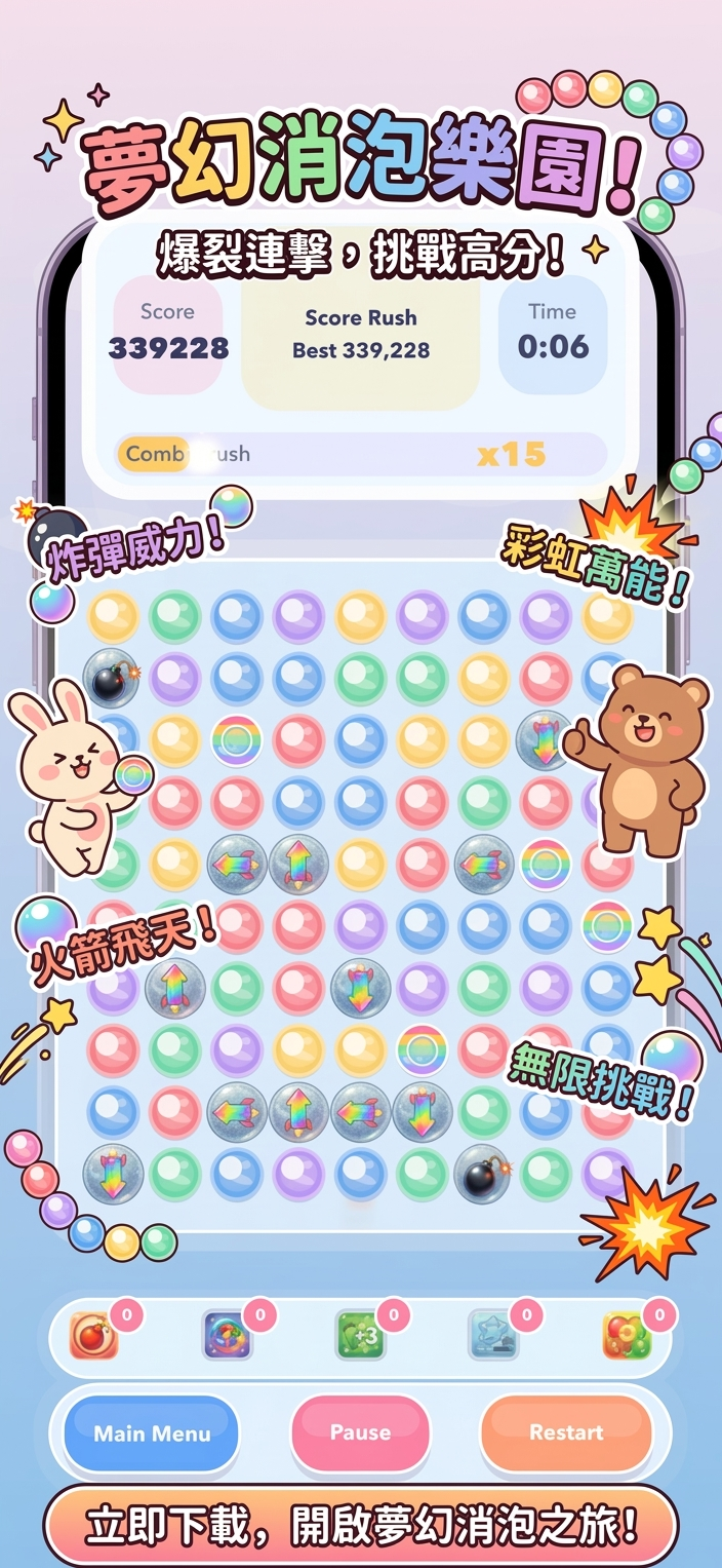 Bubble Pop Match gameplay poster